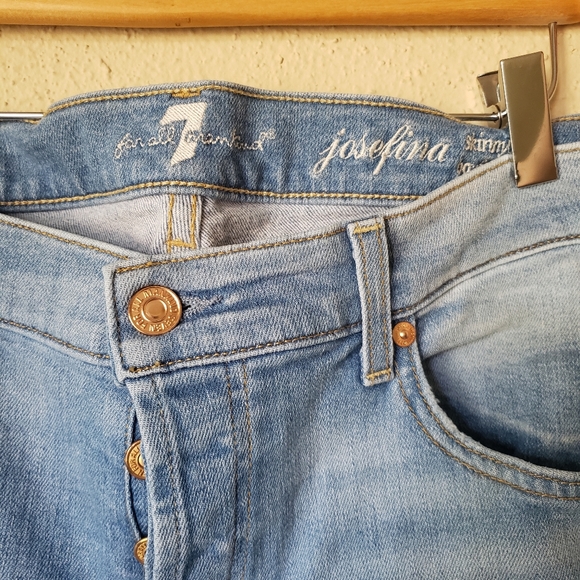 7 For All Mankind Josefina Skinny Boyfriend Jeans - Picture 4 of 10